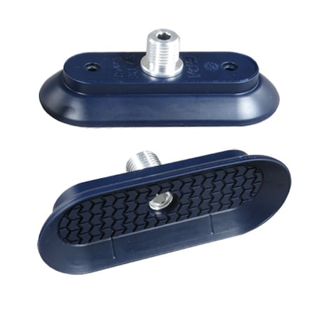 Fipa Bell shaped oval vacuum cup 95x40 mm, NBR blue, fitting G1/4-male 130.95x40.199.1